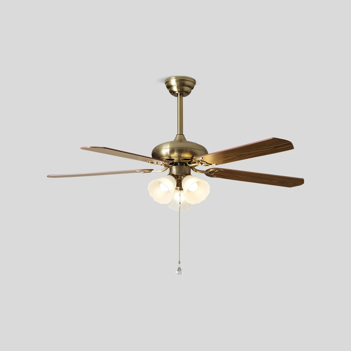American Retro Ceiling Fan Light for Dining Room