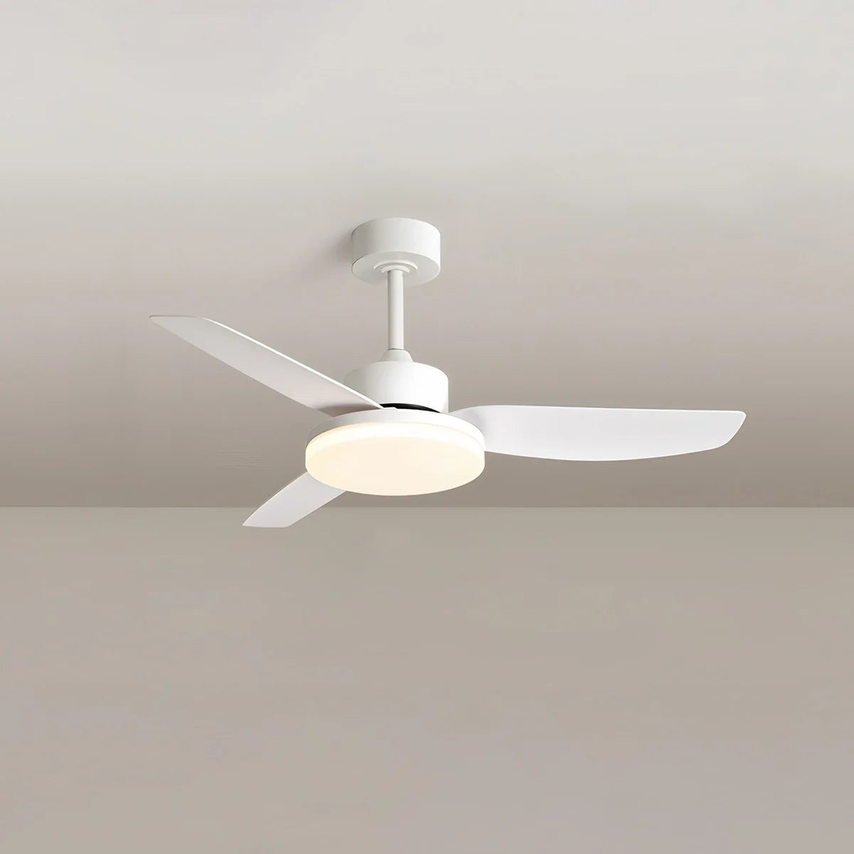 White Remote Control Ceiling Fan Light