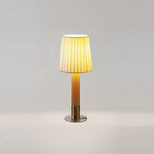 Nickel with pleated shade Basica Minima Table lamp OPEN BOX