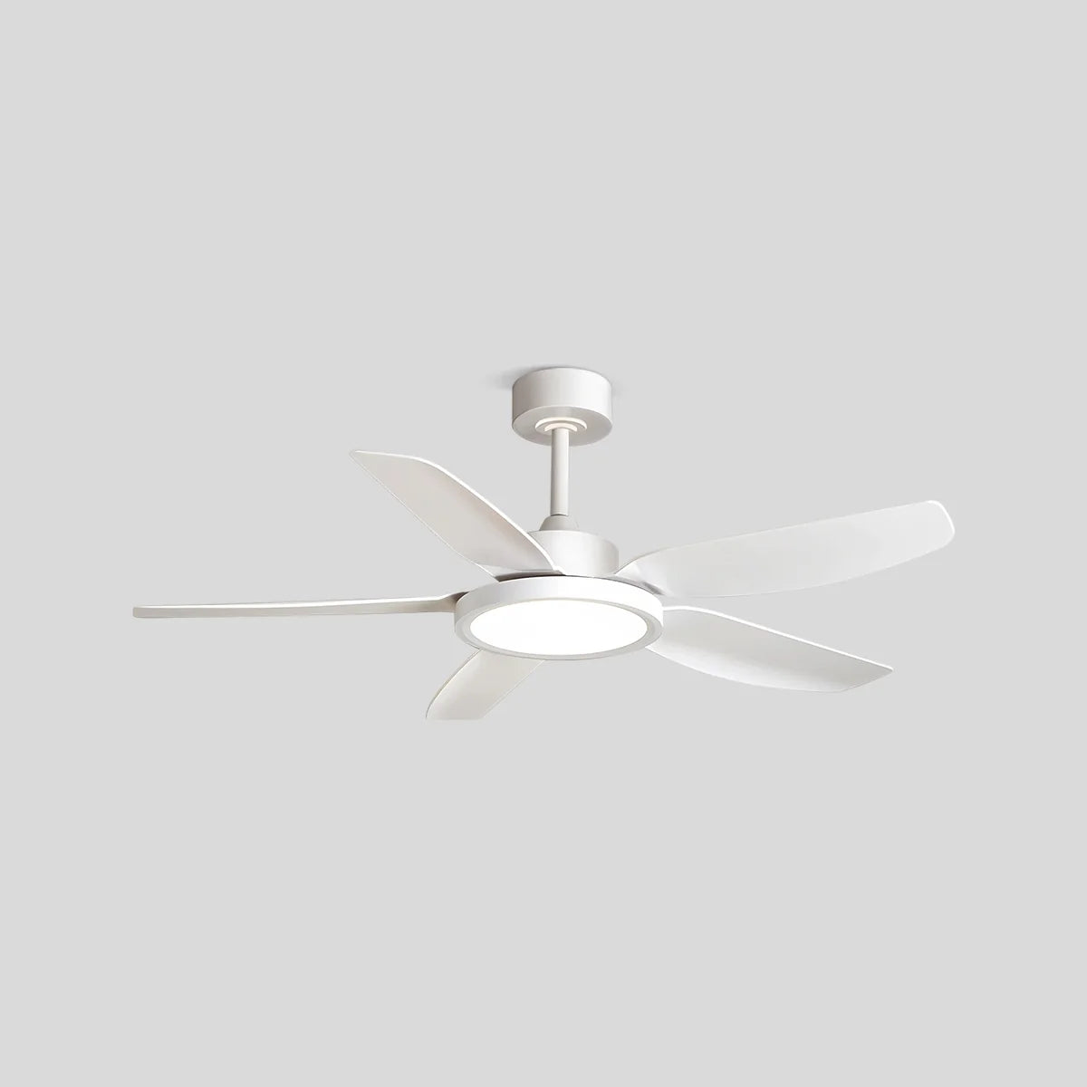 Modern White Ceiling Fans with Lights and Remote