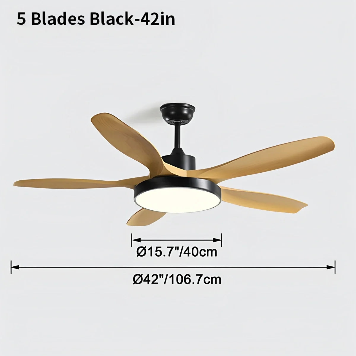 Scandi Reversible Ceiling Fan with Light