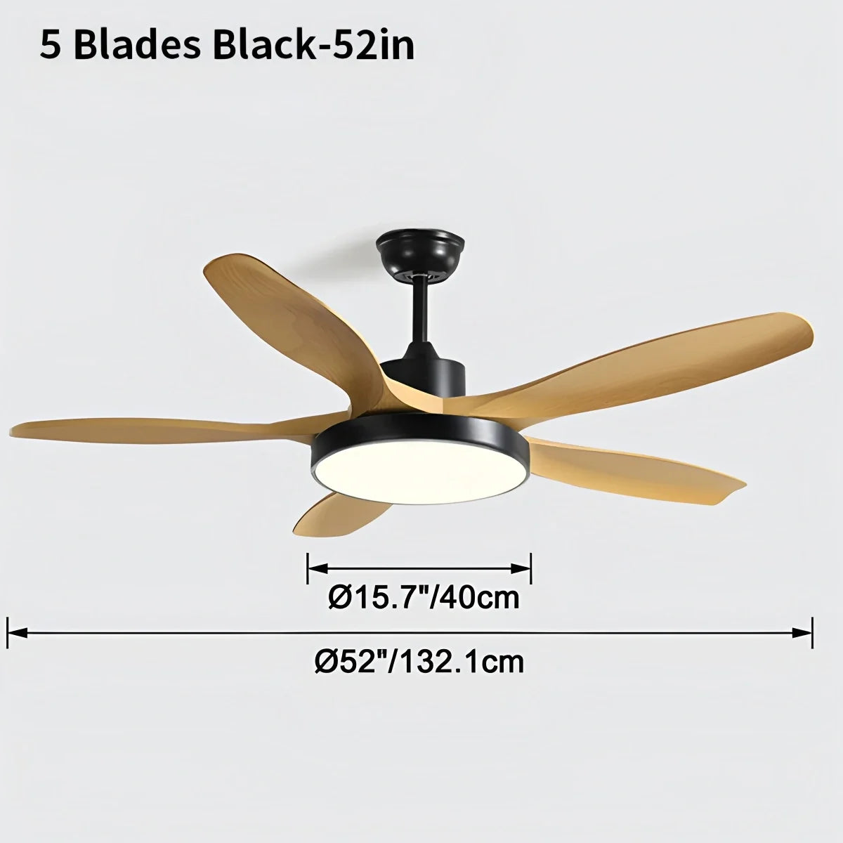 Scandi Reversible Ceiling Fan with Light