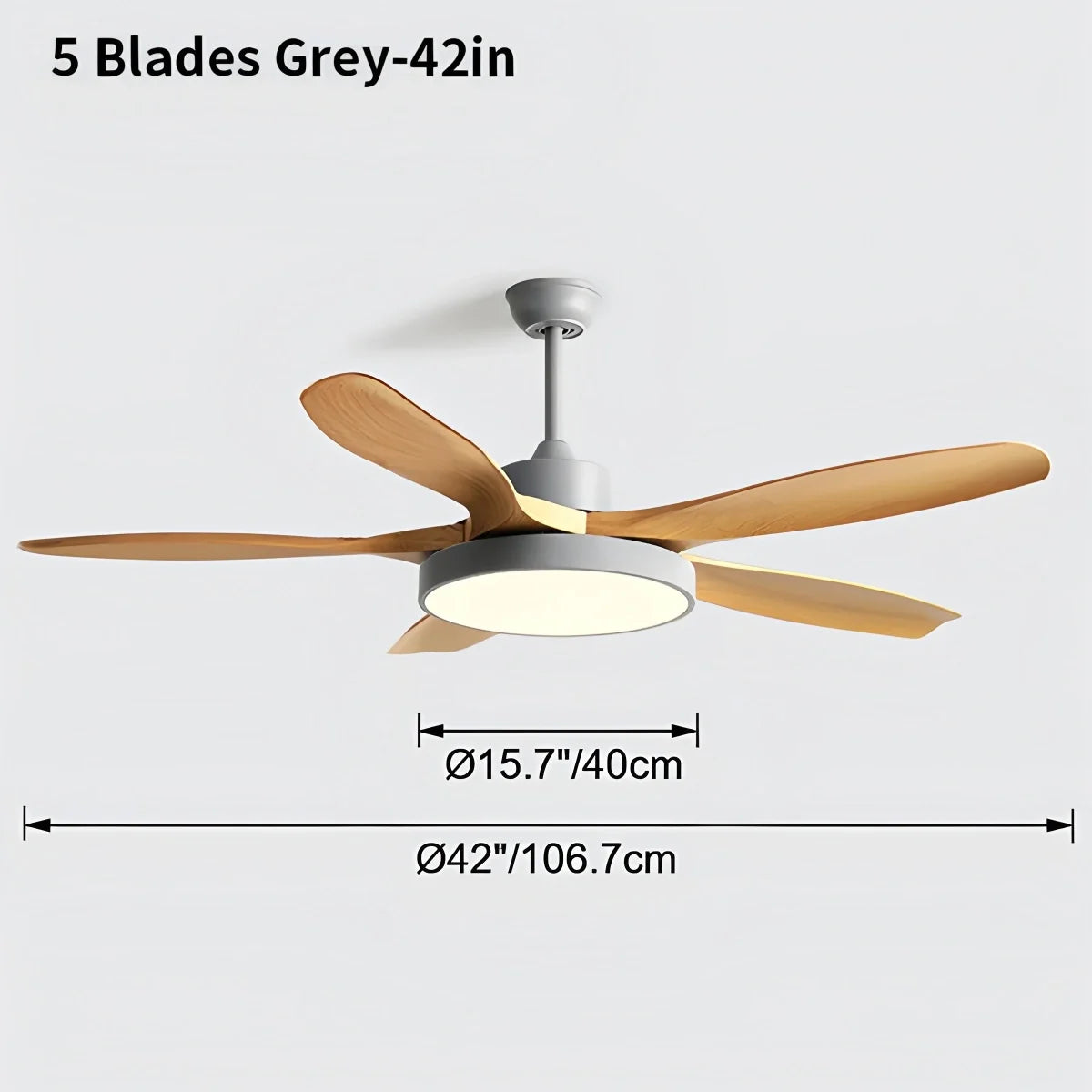 Scandi Reversible Ceiling Fan with Light