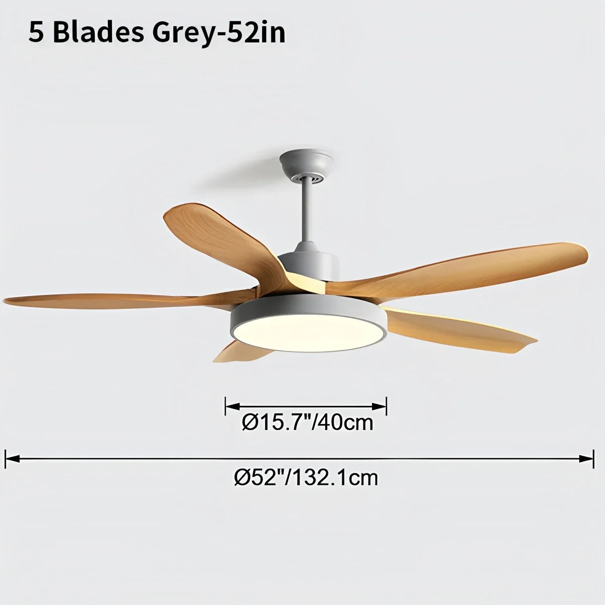 Scandi Reversible Ceiling Fan with Light