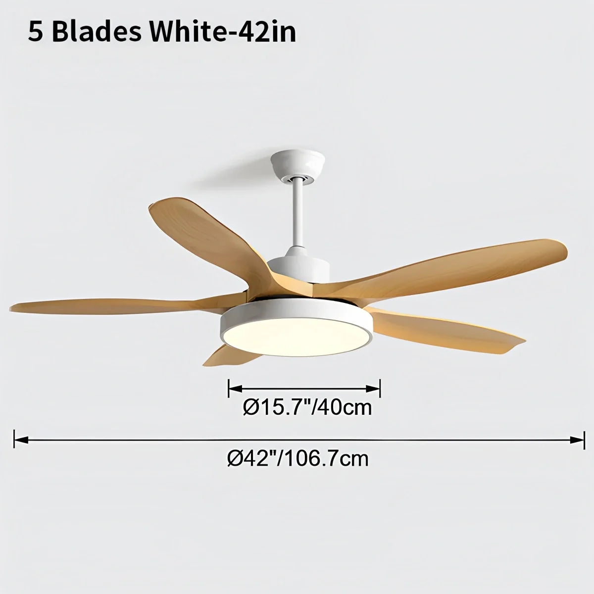 Scandi Reversible Ceiling Fan with Light