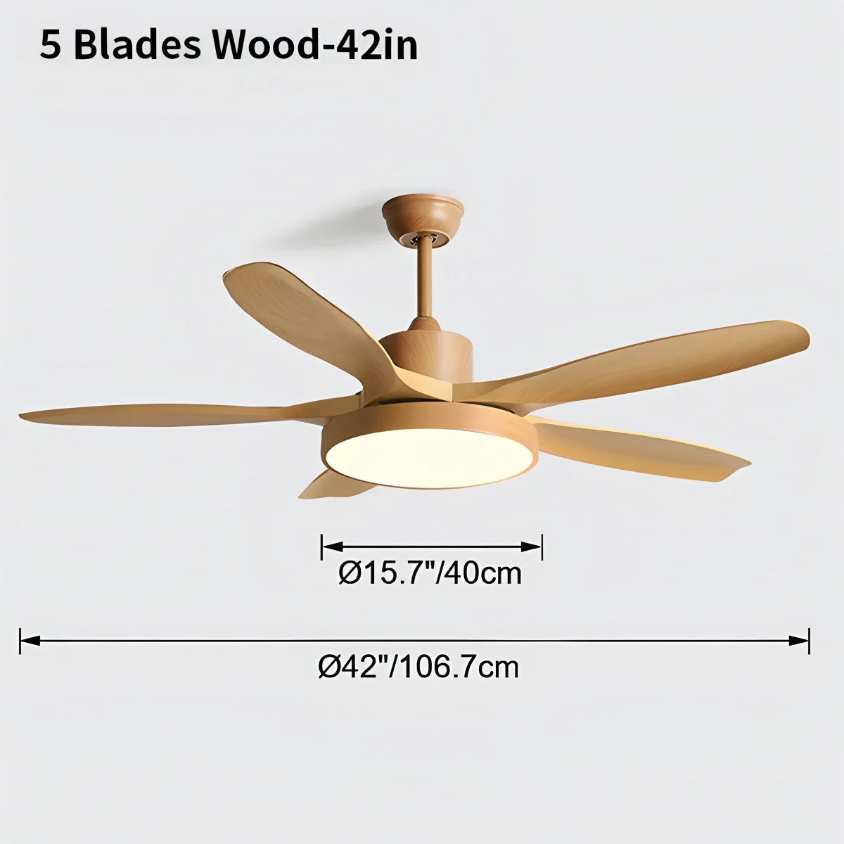 Scandi Reversible Ceiling Fan with Light