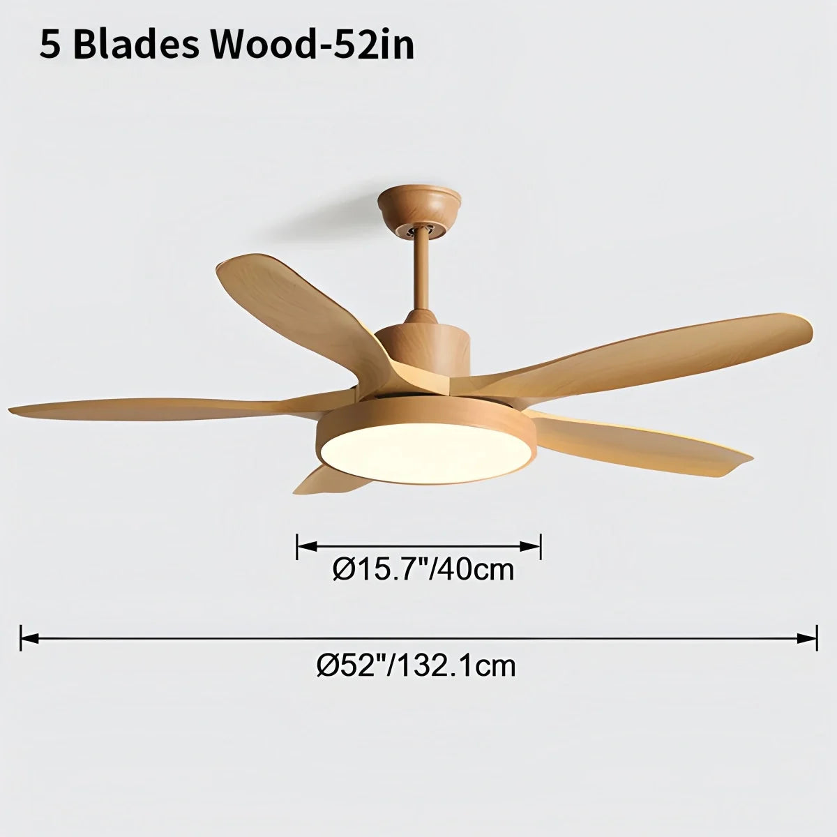 Scandi Reversible Ceiling Fan with Light