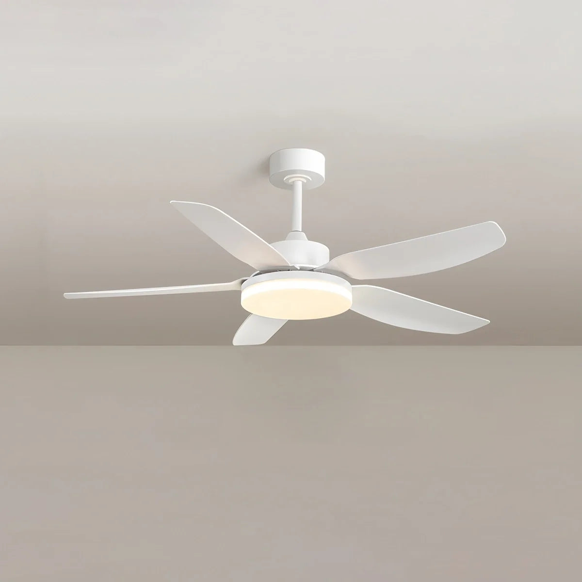 White Remote Control Ceiling Fan Light