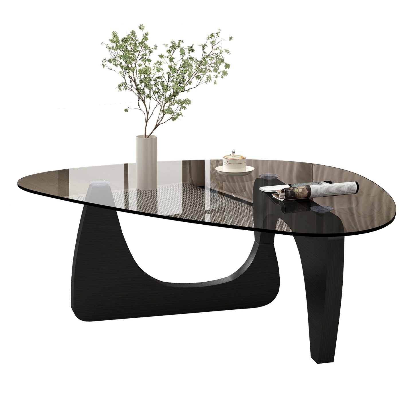 The Noir Table — Black & Glass Coffee Table