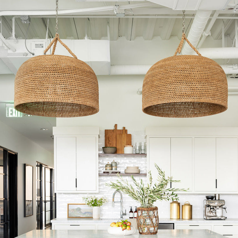 Japanese Wabi-sabi Restaurant Rope Pendant Light
