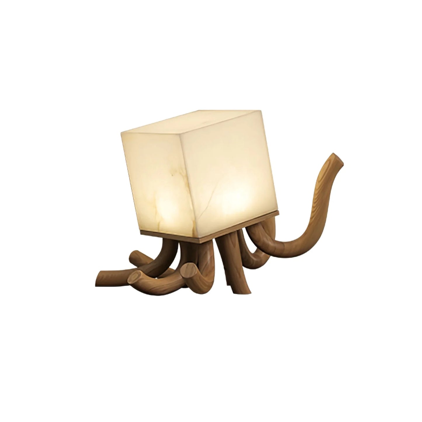 Alabaster Octavia Sculpture Table Lamp