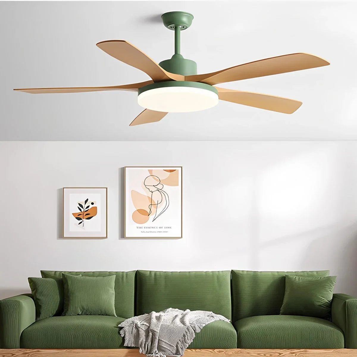 Living Room 6-Leaf Ceiling Fan Light