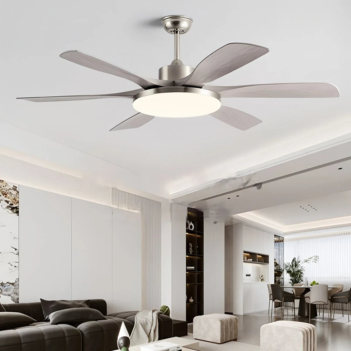Living Room 6-Leaf Ceiling Fan Light