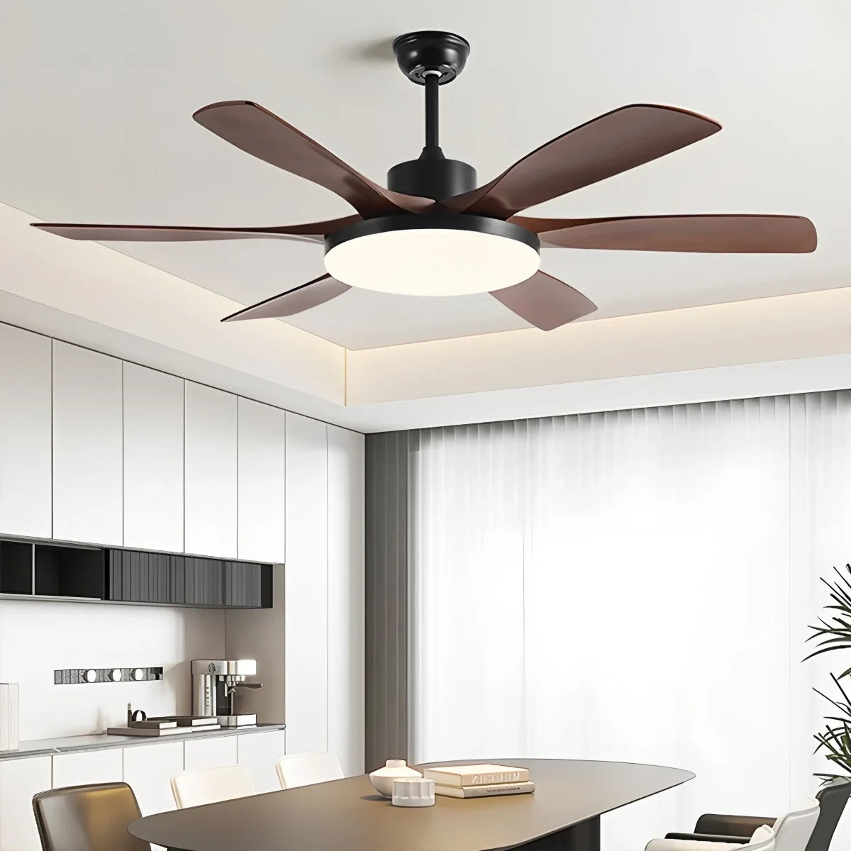 Living Room 6-Leaf Ceiling Fan Light