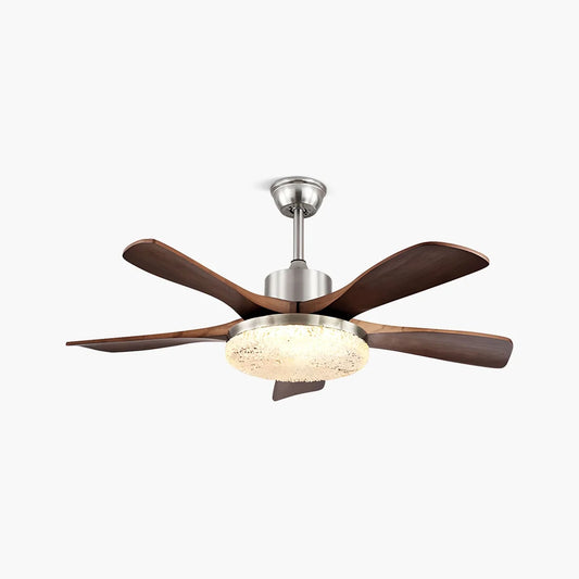 Vintage Luxury Wood Ceiling Fan Light