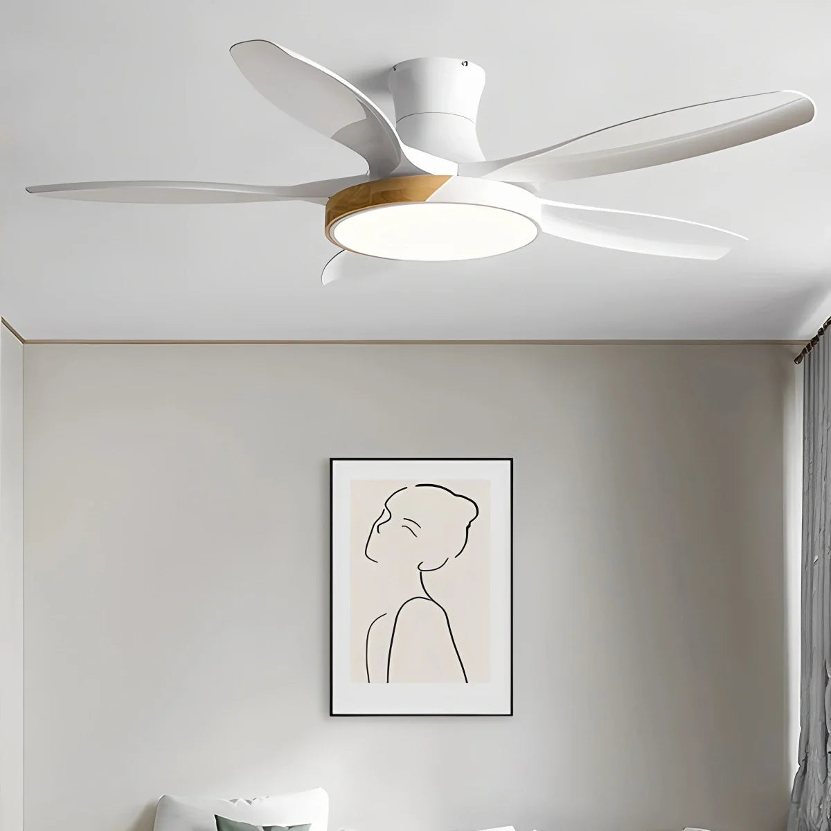 Nordic 5-Blade LED Ceiling Fan Light