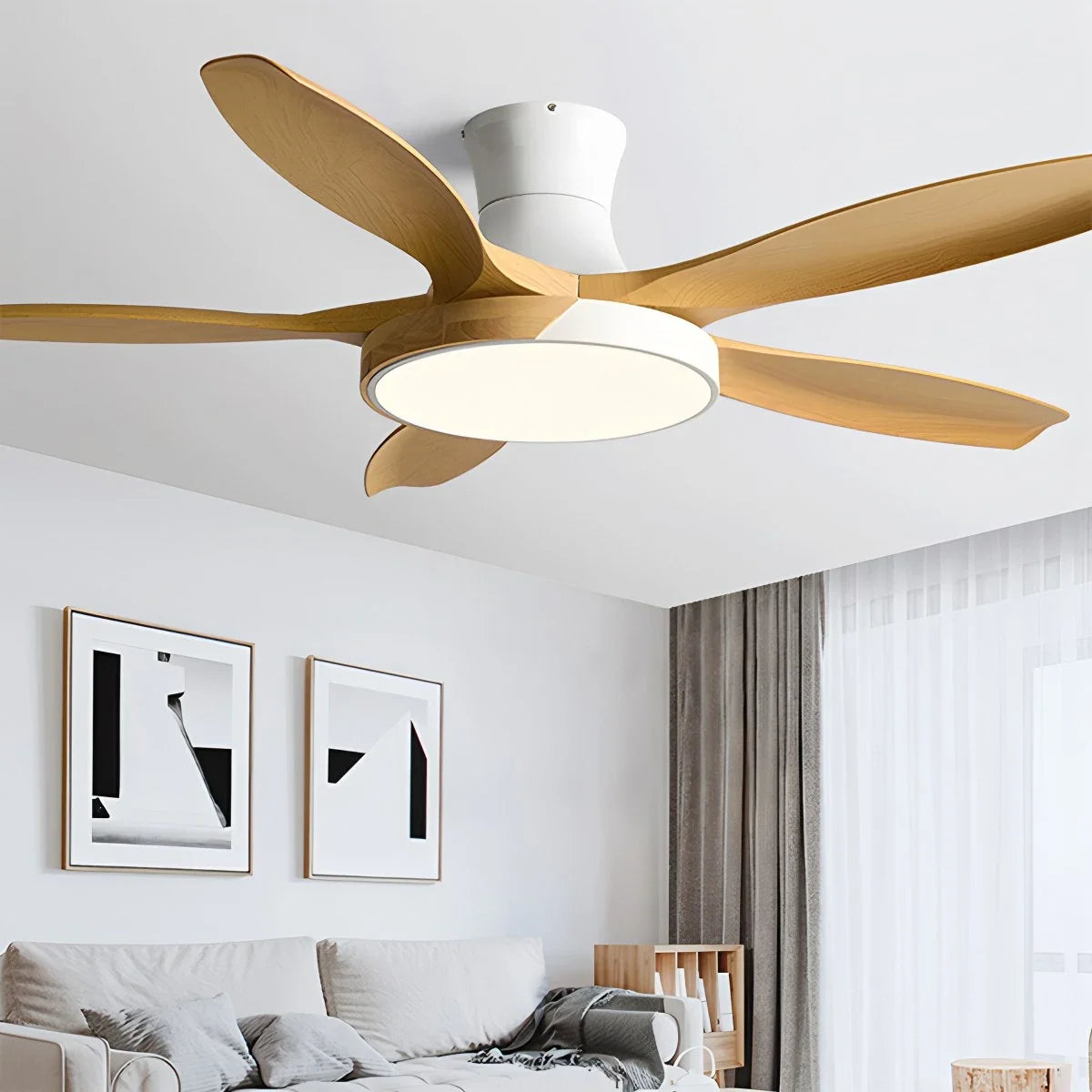 Nordic 5-Blade LED Ceiling Fan Light
