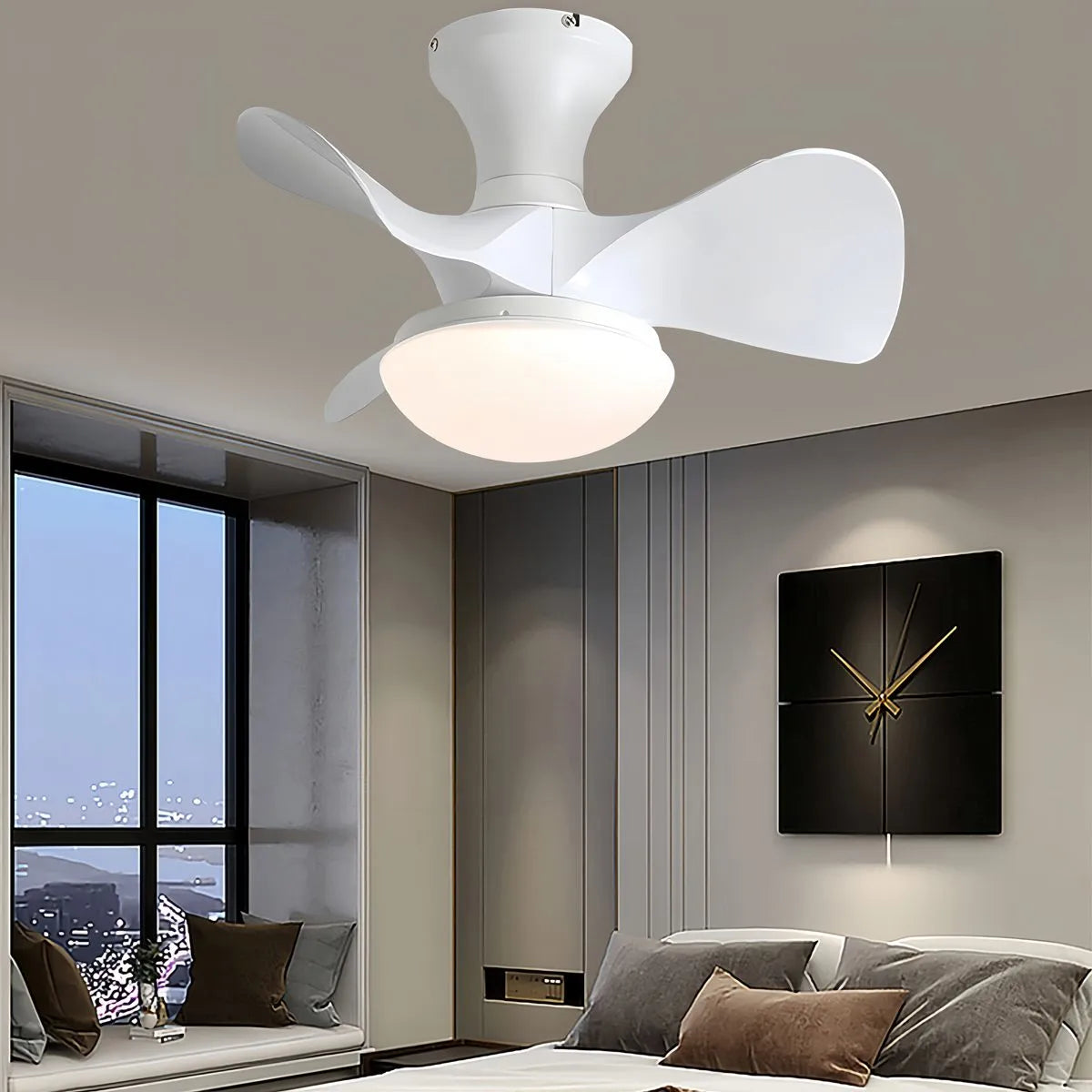 Small Propeller Ceiling Fan With Light