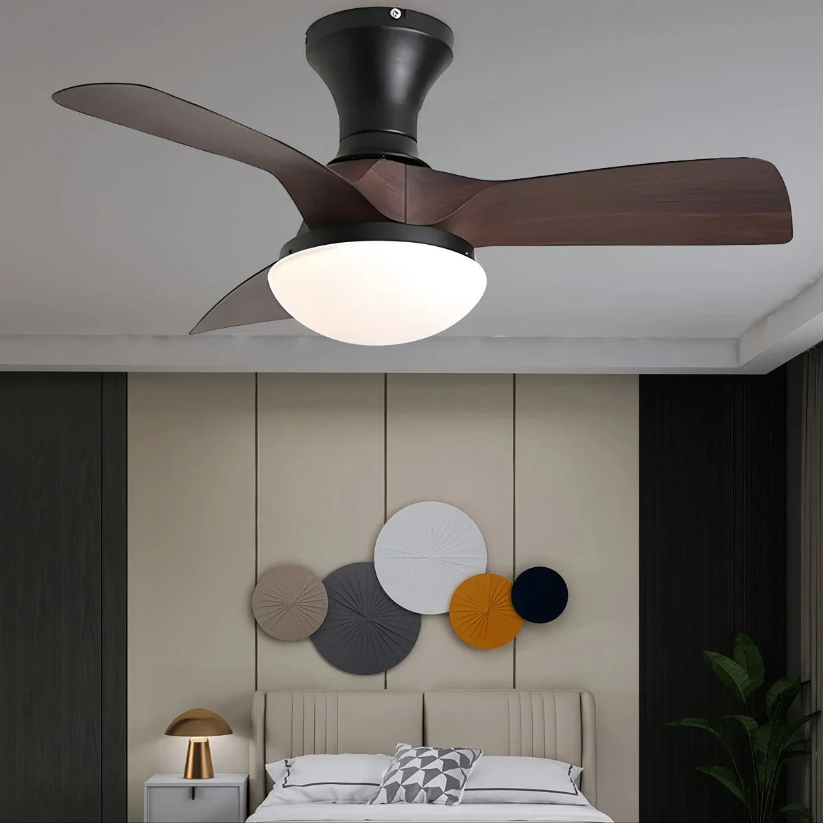 Small Propeller Ceiling Fan With Light