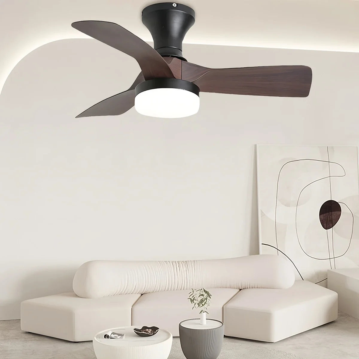 Small Propeller Ceiling Fan With Light
