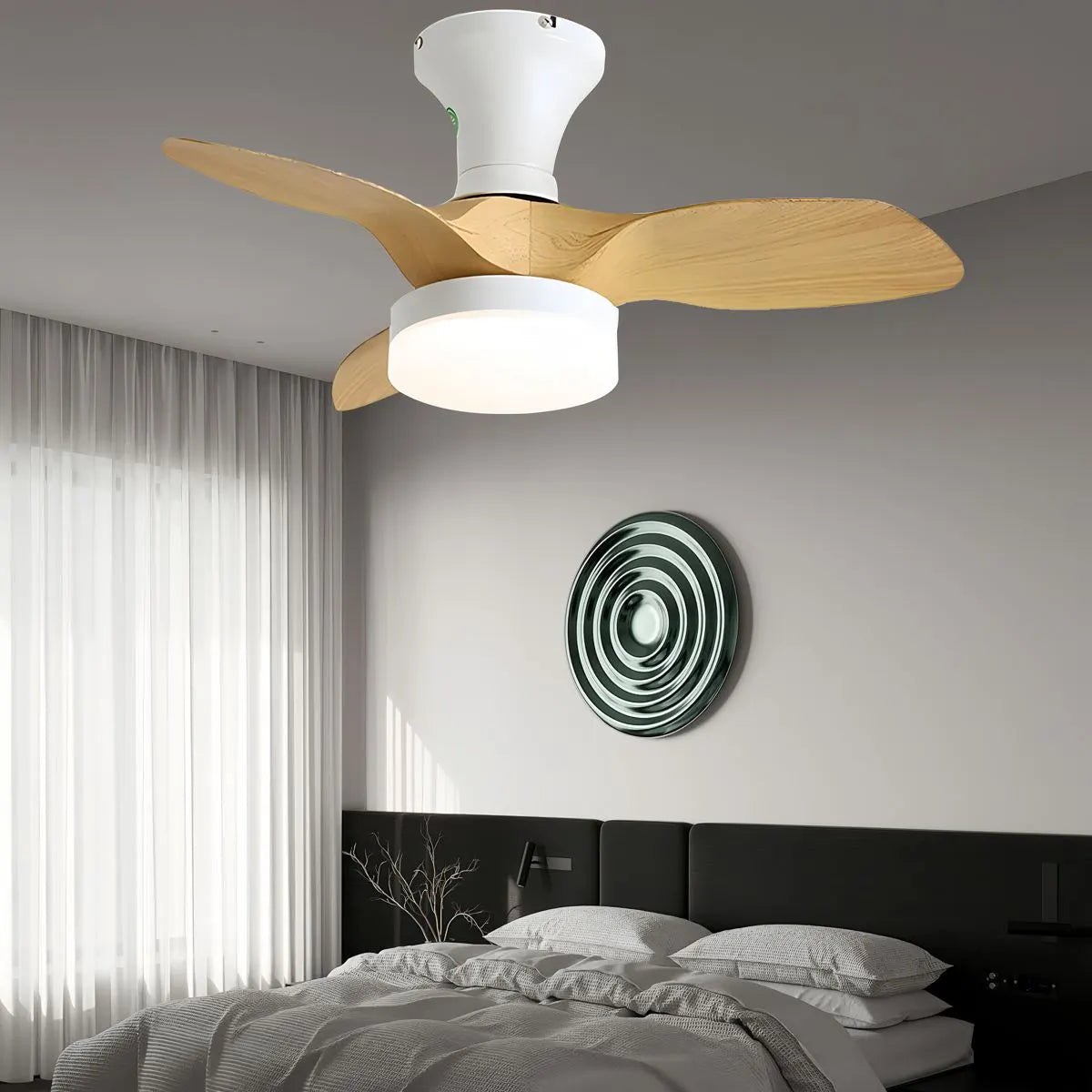 Small Propeller Ceiling Fan With Light
