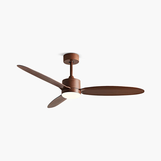 Minimalist 3-Blade Ceiling Fan with LED Light — 6 Finishes, 42"/52"