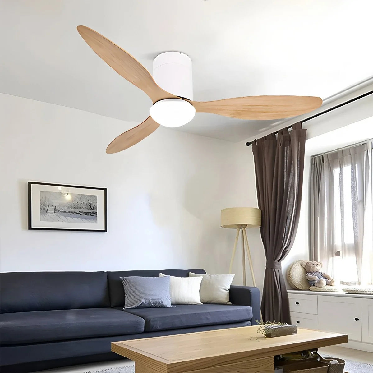 3 Blade Modern Ceiling Fan with Light