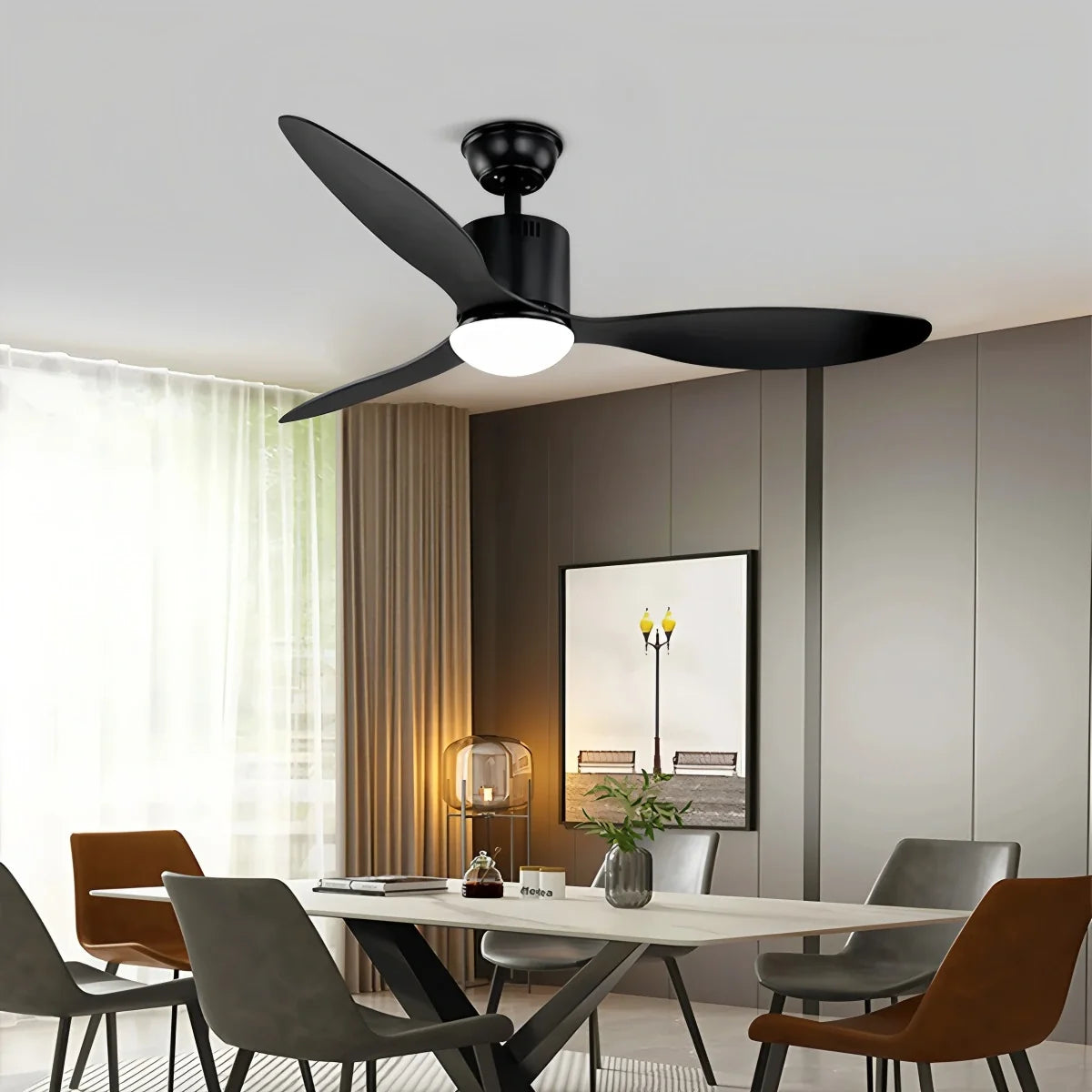 3 Blade Modern Ceiling Fan with Light
