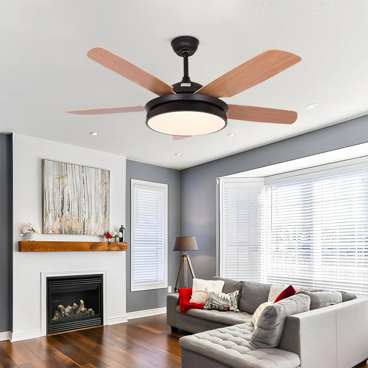 5 Blade Ceiling Fan Light for Living Room