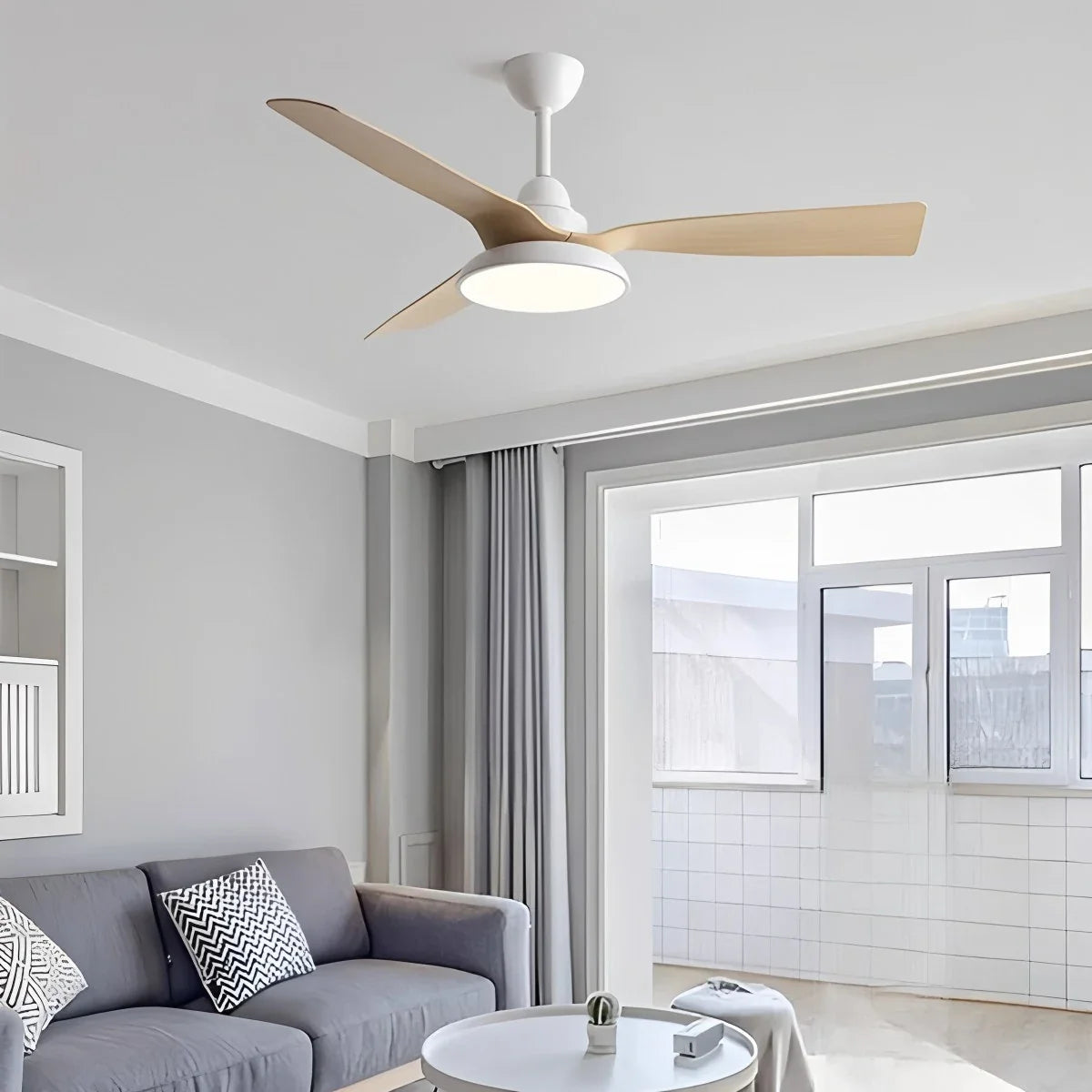 American Retro Ceiling Fan With Light