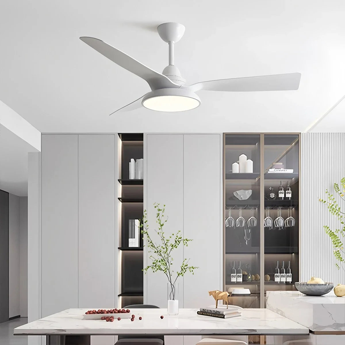 American Retro Ceiling Fan With Light