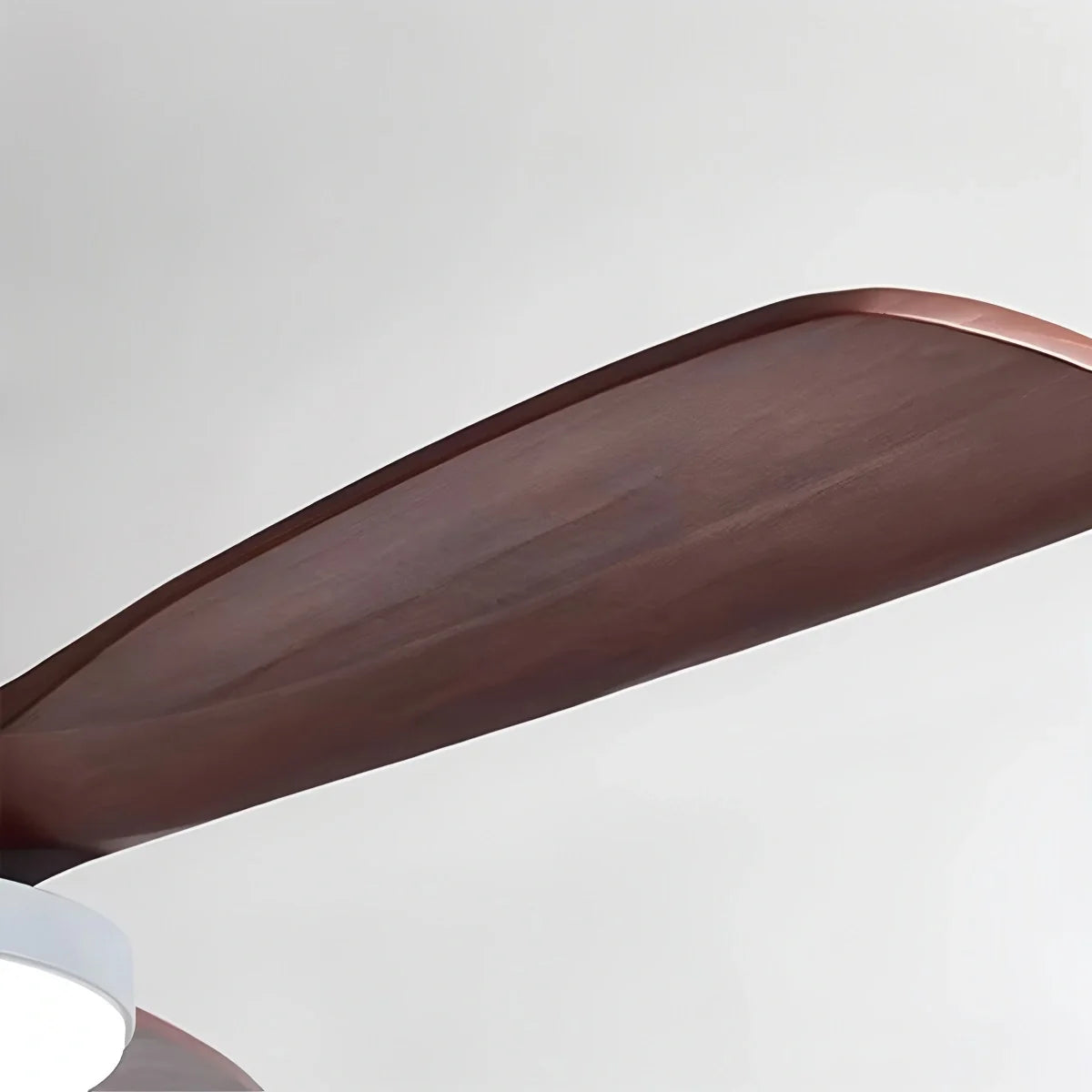 Vintage 3-Blade Wood Ceiling Fan with LED Light