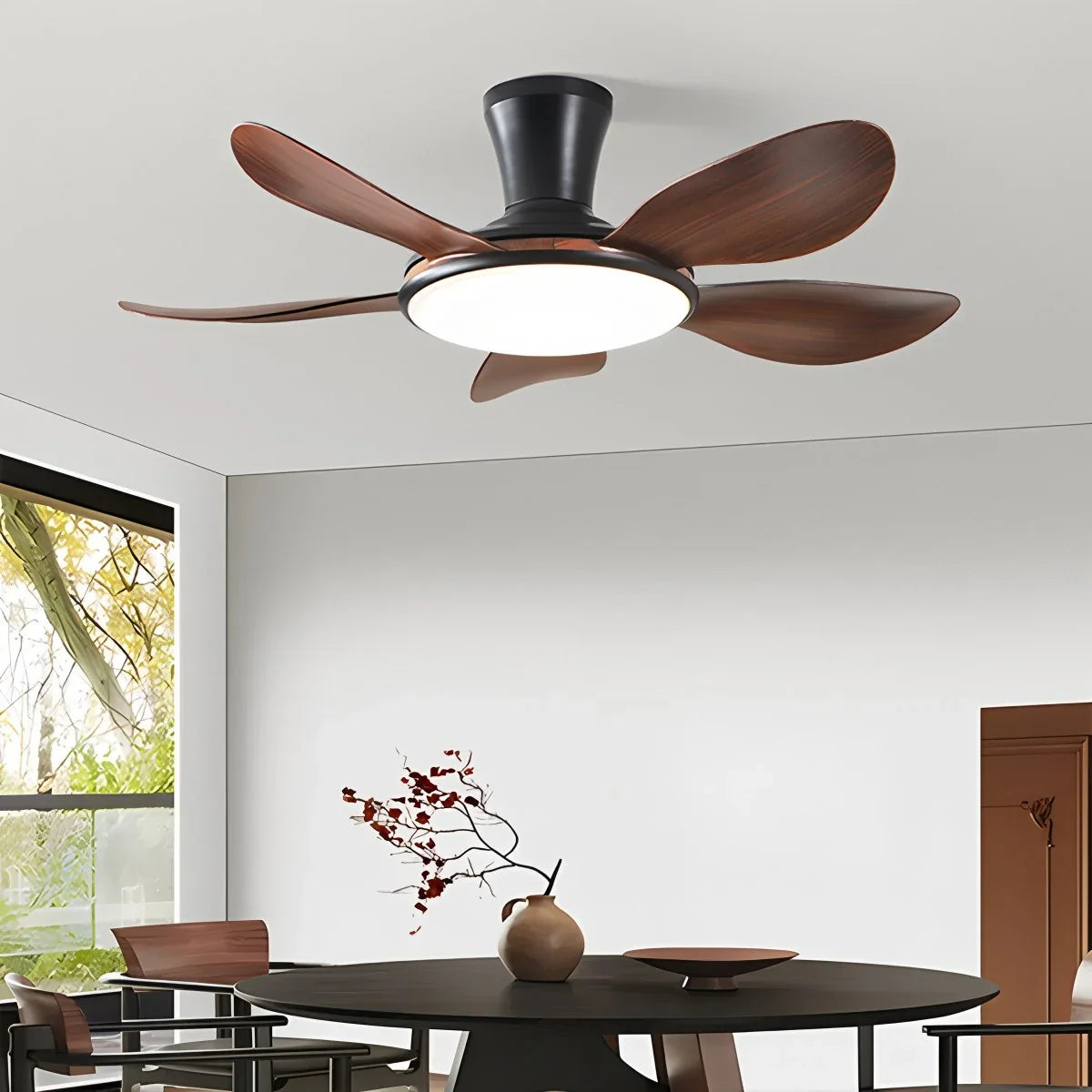 Silent Remote Control LED Ceiling Fan Light