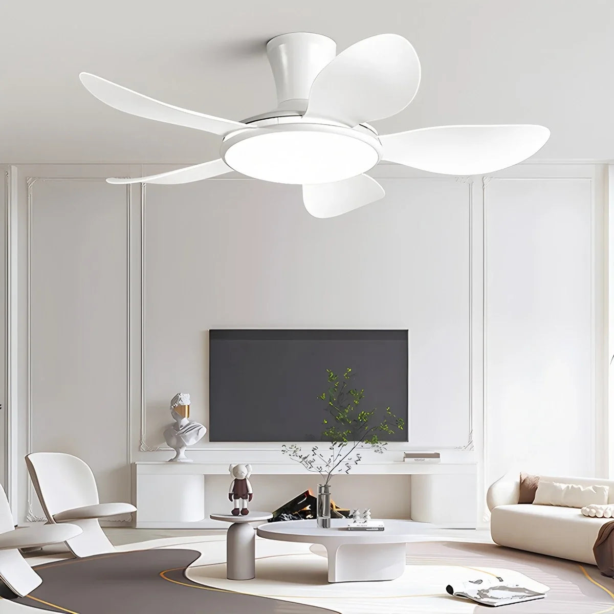 Silent Remote Control LED Ceiling Fan Light