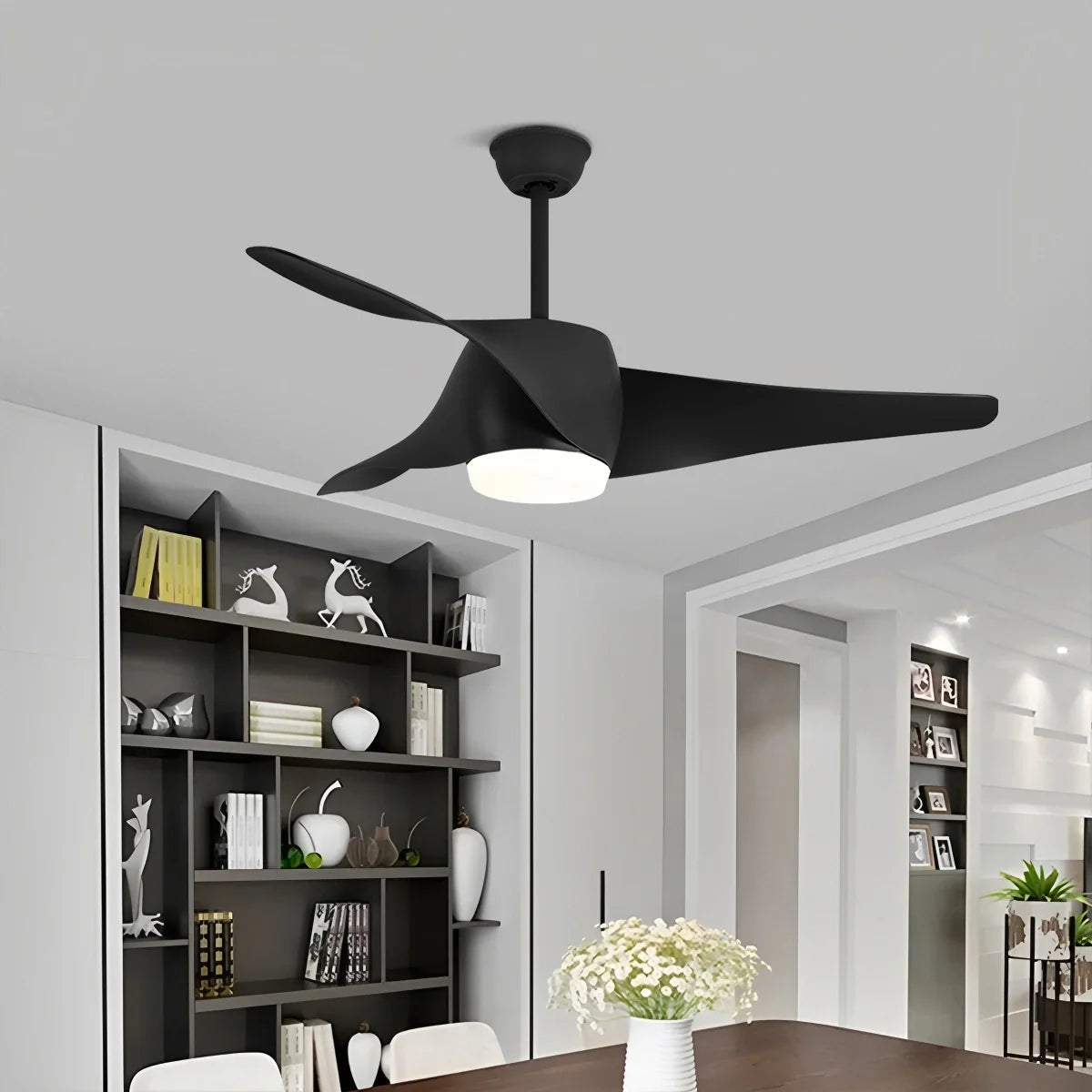 Propeller Ceiling Fan Lamp for Dining Room