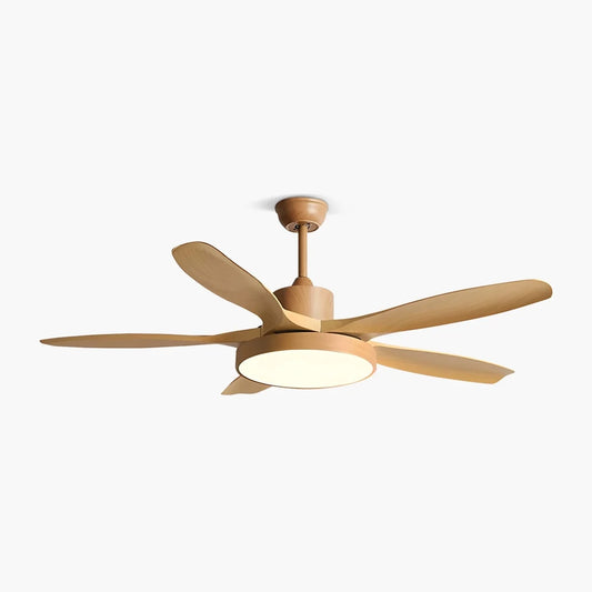 Scandi Reversible Ceiling Fan with LED Light — 3 or 5 Blade, 5 Colors