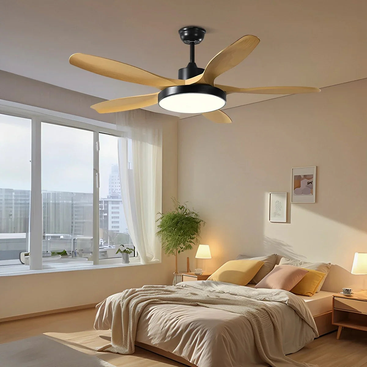 Scandi Reversible Ceiling Fan with Light