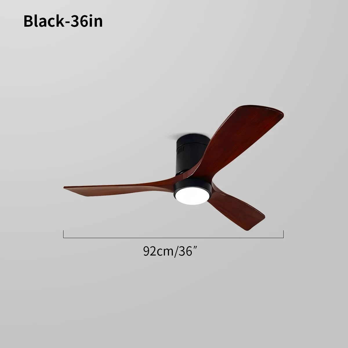 Mid-century Modern Hugger Ceiling Fan Lamp