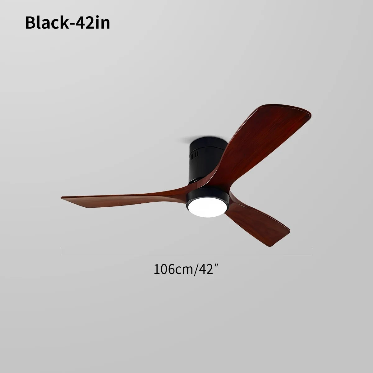 Mid-century Modern Hugger Ceiling Fan Lamp
