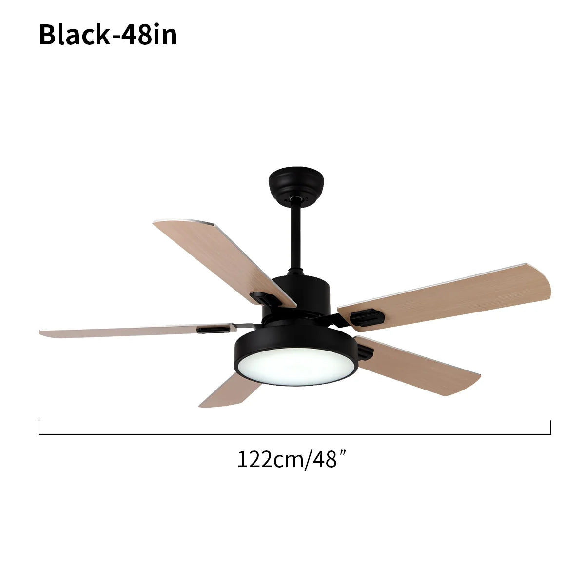 5 Blade Vintage Ceiling Fan Light for Living Room