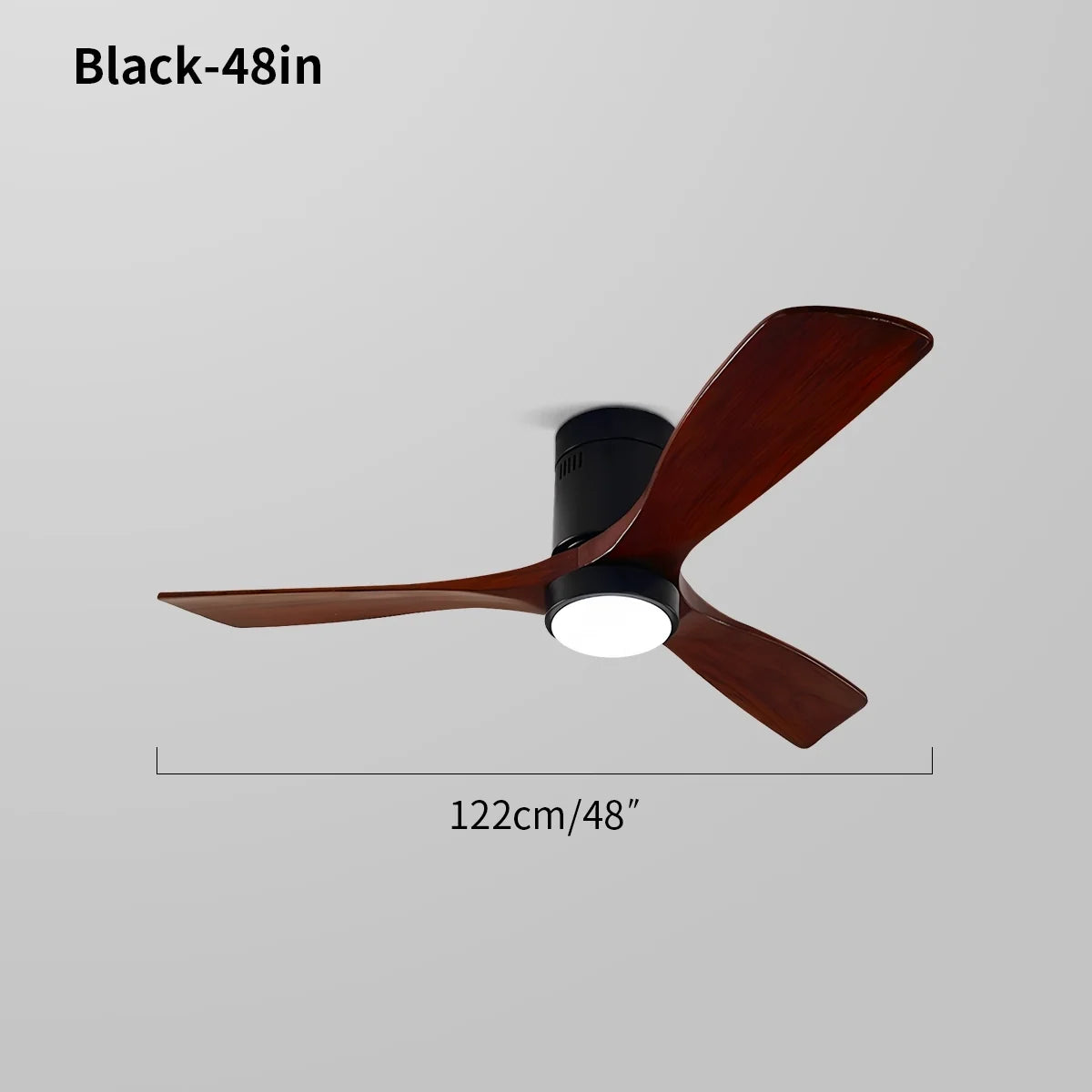 Mid-century Modern Hugger Ceiling Fan Lamp