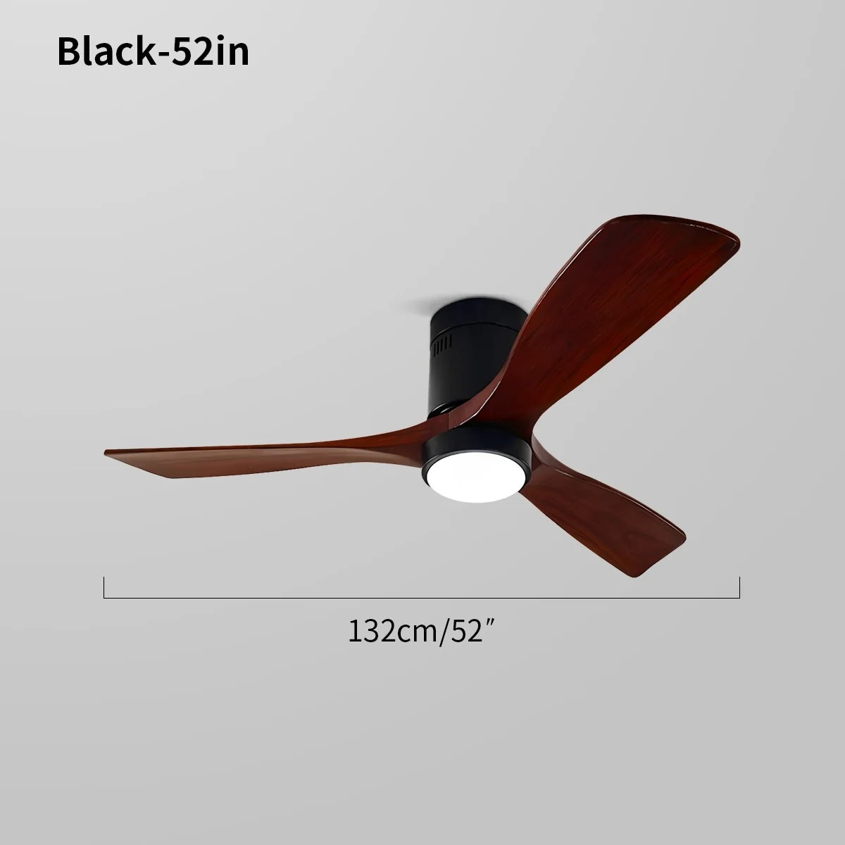 Mid-century Modern Hugger Ceiling Fan Lamp