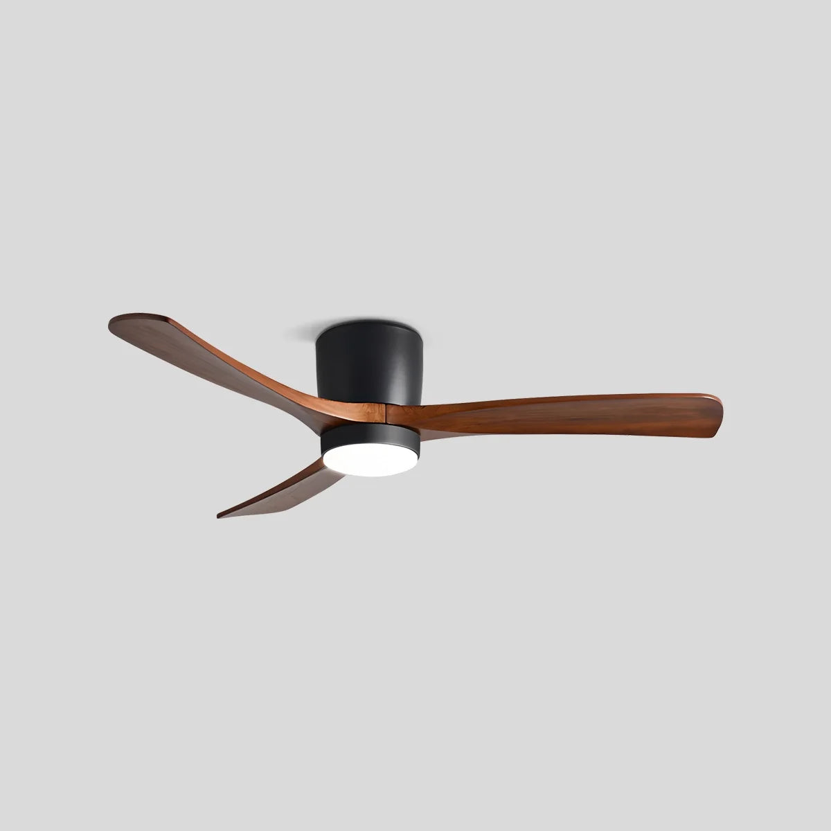 Large Low Profile Ceiling Fan with Light