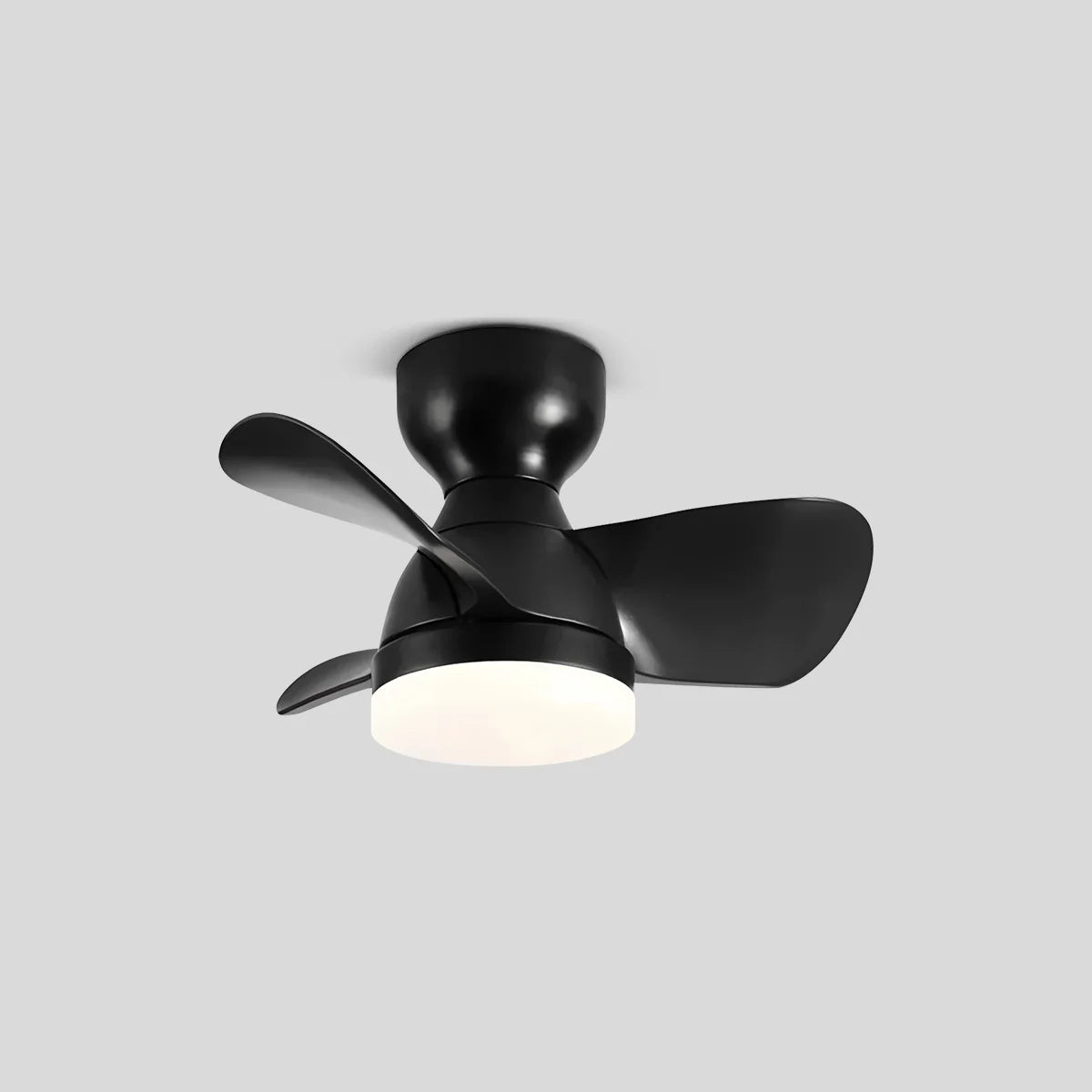 Small Flush Mount Ceiling Fan with Light
