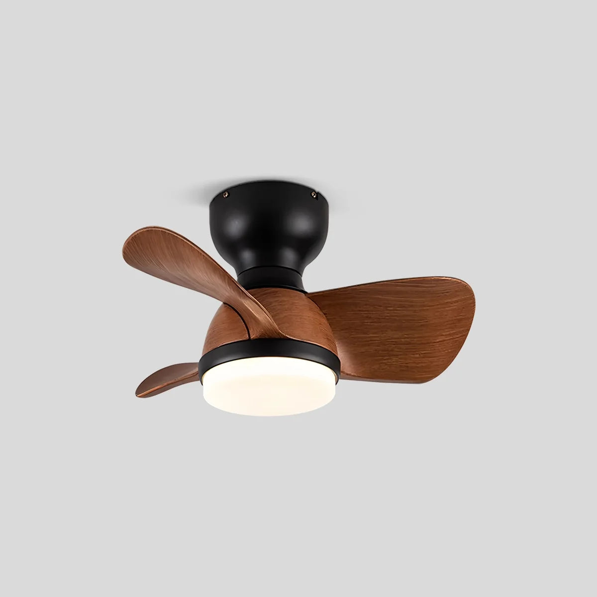 Small Flush Mount Ceiling Fan with Light