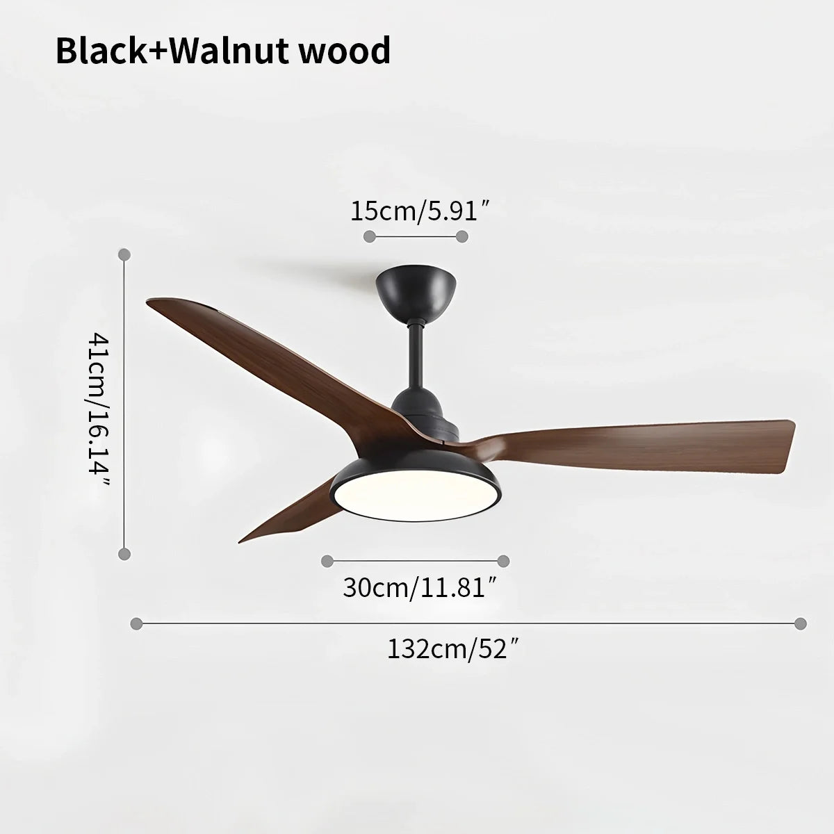 American Retro Ceiling Fan With Light