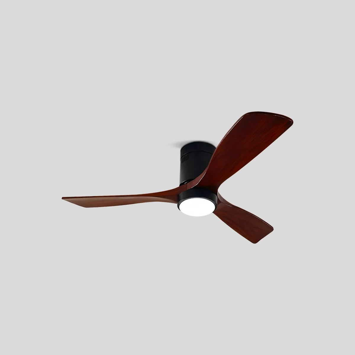 Mid-century Modern Hugger Ceiling Fan Lamp