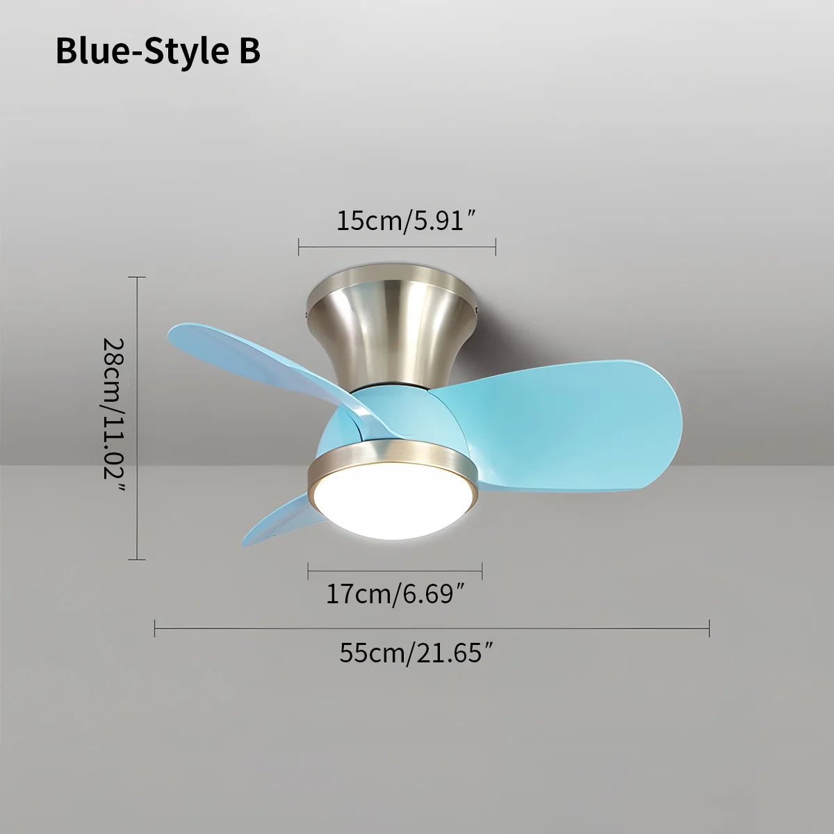 Simple Ceiling Fan Light for Children's Room