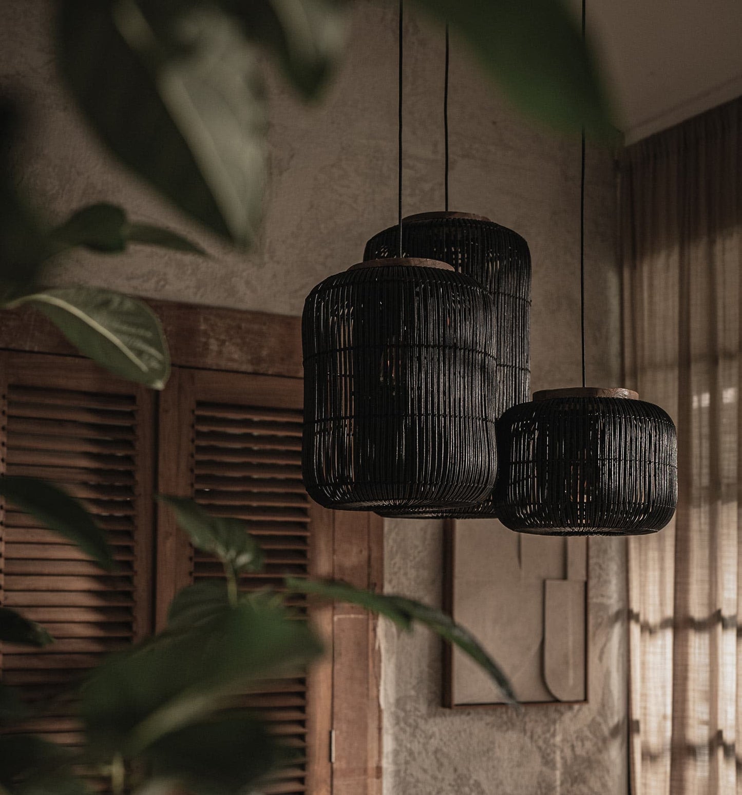 Barrel Hanging Lamp Charcoal