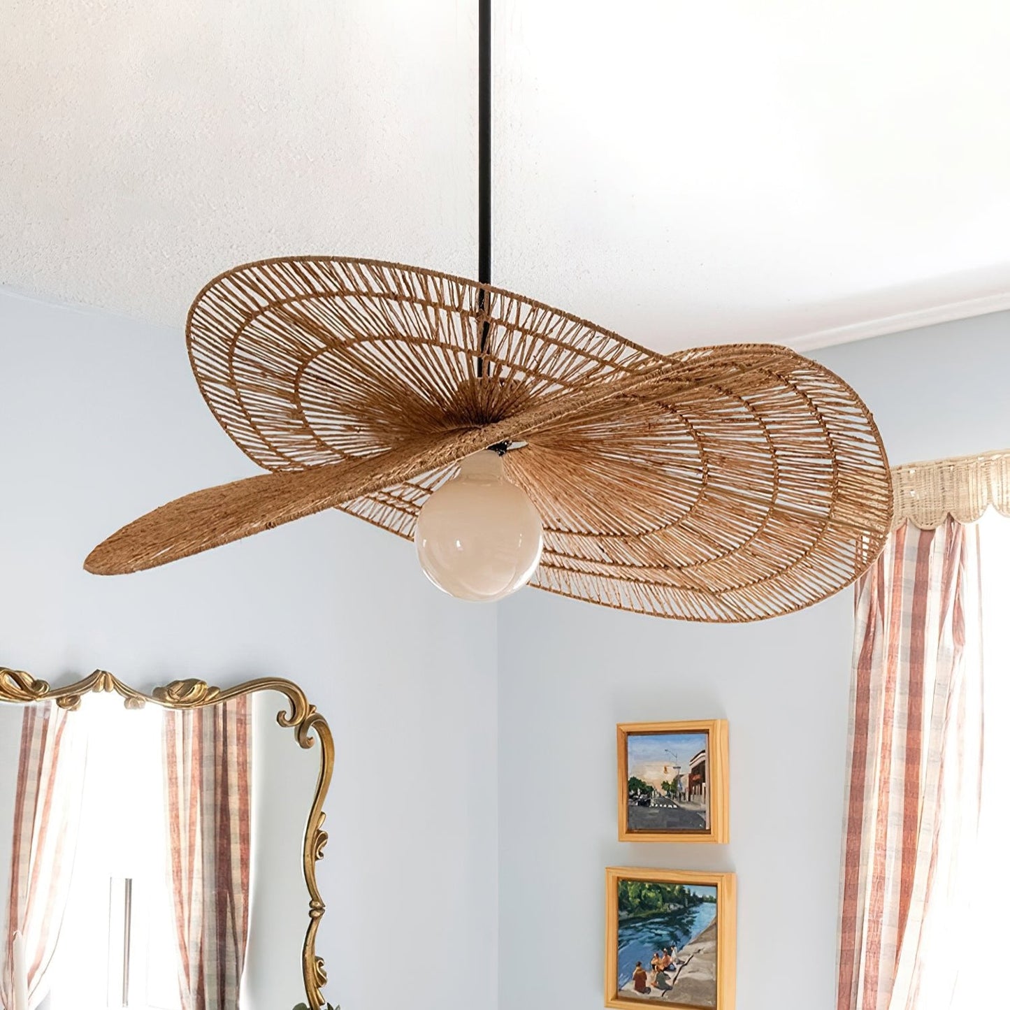 Bukolische Rattan Pendant Lamp